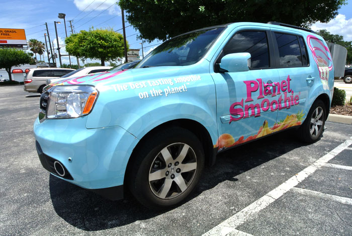 Planet Smoothie Franchise vehicle