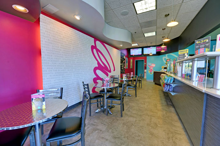 See the inside of a Planet Smoothie business