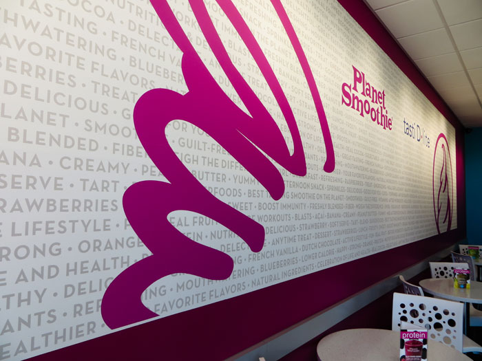 Planet Smoothie franchisees tap into an experienced corporate marketing team that researches trends, helps develop new limited-time products and also provides graphic design templates franchisees can use for local marketing.