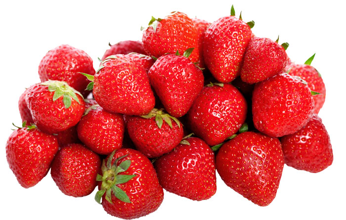 A fresh batch of strawberries