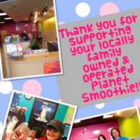 Planet Smoothie Franchise thank you for support