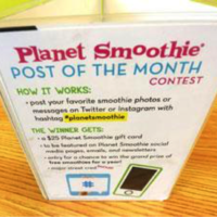 Planet Smoothie Franchise post of the month contest