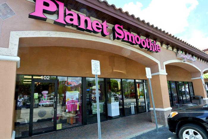 Planet Smoothie Franchise storefront / Menu Innovation