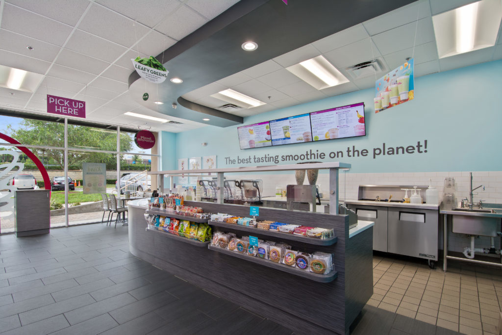 Planet Smoothie Franchise inside a location / family market