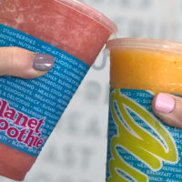 cheers with planet smoothie franchise drinks