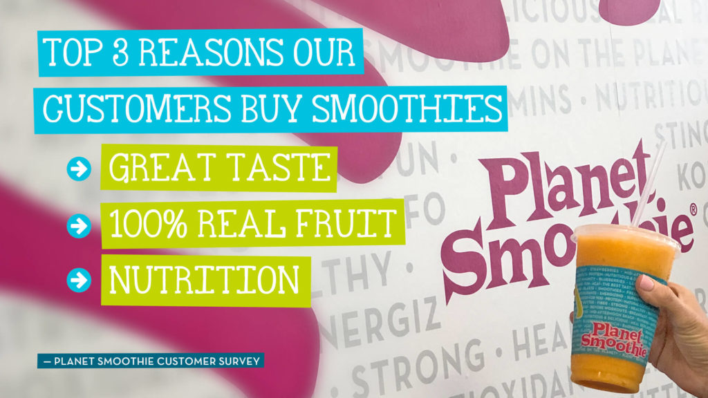 top three reasons to buy a smoothie franchise