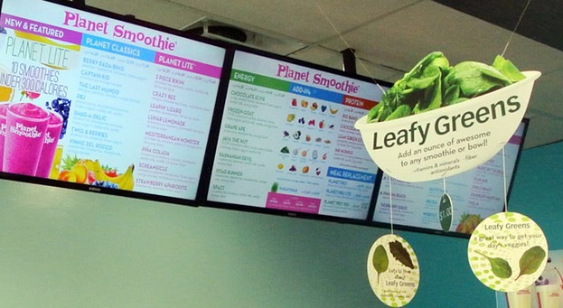 Planet Smoothie Franchise leafy greens mobile