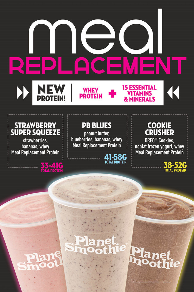 poster of new smoothies from one of the top smoothie franchises
